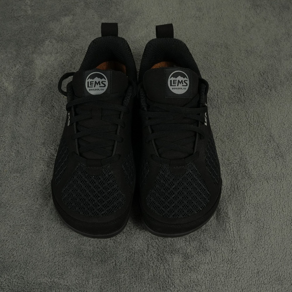 Lems Primal 3 Shoe Mens 6 Womens 7.5 Black Minimalist Barefoot Zero Drop LEMS103